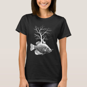 Graphic Tree Fishing Rod  Fish Crappies 1 T-Shirt