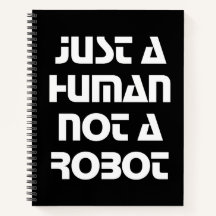 Graphic Typography Just a Human Not a Robot