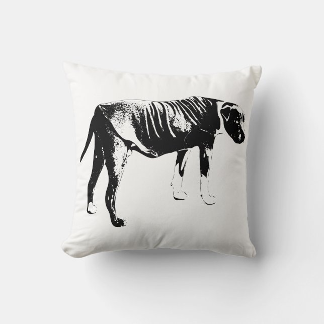 Graphic Vest, Restful Accent Throw Pillow (Front)