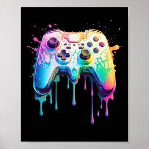 Graphic Video Game - Colourful Video Game Lover 1  Poster