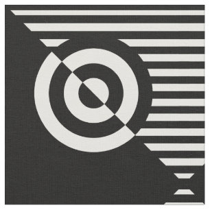 Graphic visual stimulation black and white fabric