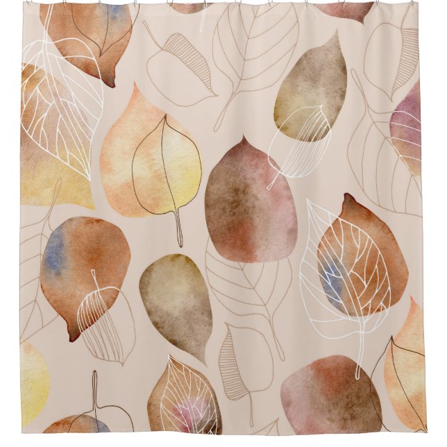 Graphic Watercolor Leaf Autumn Design (Front)