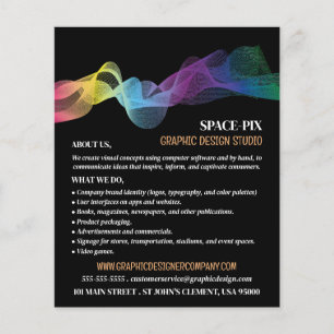 Graphic Wave Design, Graphic Designer Advertising Flyer