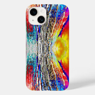 Graphic Waves Beach design iPhone case