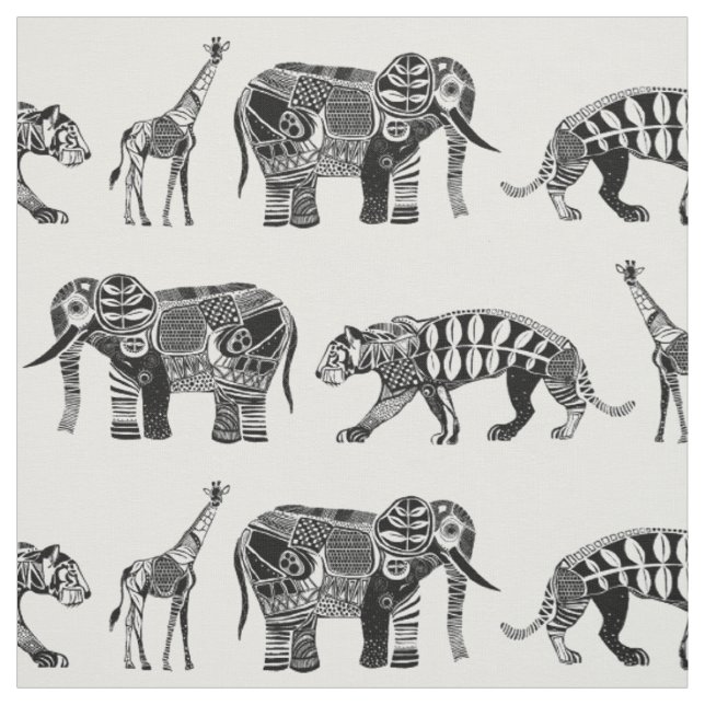 graphic zoo fabric (Swatch)