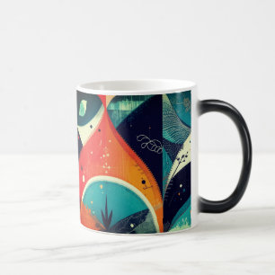 Graphical Abstraction Morphing Mug