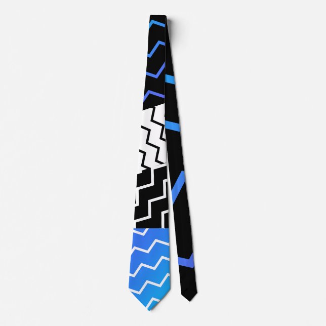 Graphical blue fresh tie (Front)