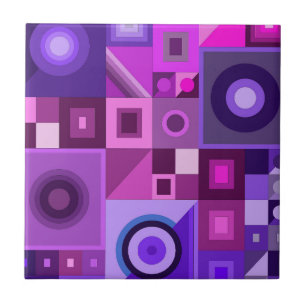 Graphical colourful love mom dad daughter son boss tile