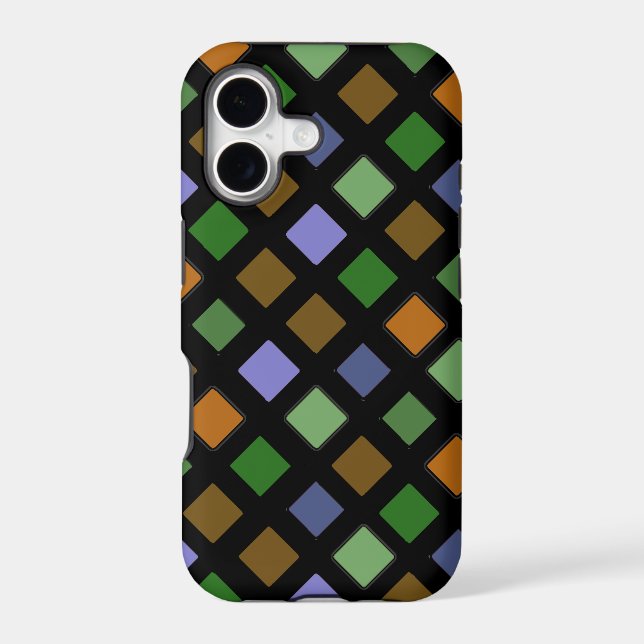 Graphical Diagonal Geometric Tiles on any Colour (Back)