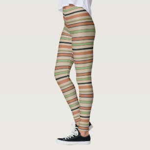 Graphical Horizontal Lines with Custom Colour Leggings