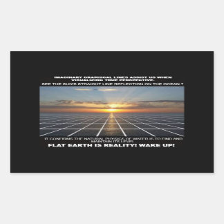Graphical lines help us to visualize Flat Earth Sticker