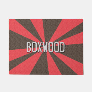 Graphical Rays Customizable any Colour any Name Doormat