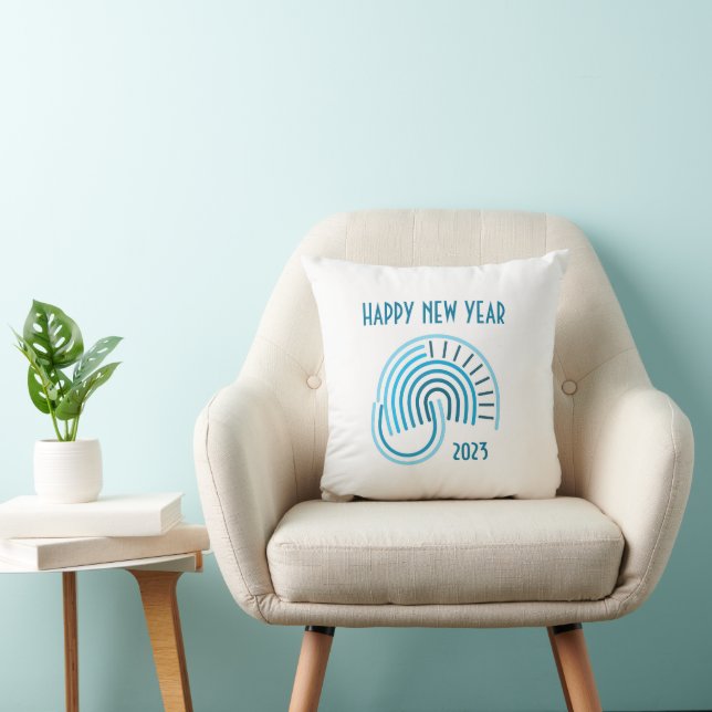 GRAPHICAL THROW PILLOW AS A GIFT NEW YEAR 2023 (Chair)