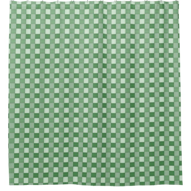 Graphical Woven Chequered Spring Green (Front)