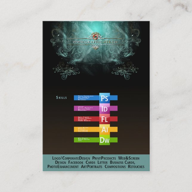 GRAPHICSITE - Business- / Profile Card (Front)