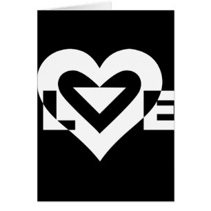 Graphique d'amour cool, blanc