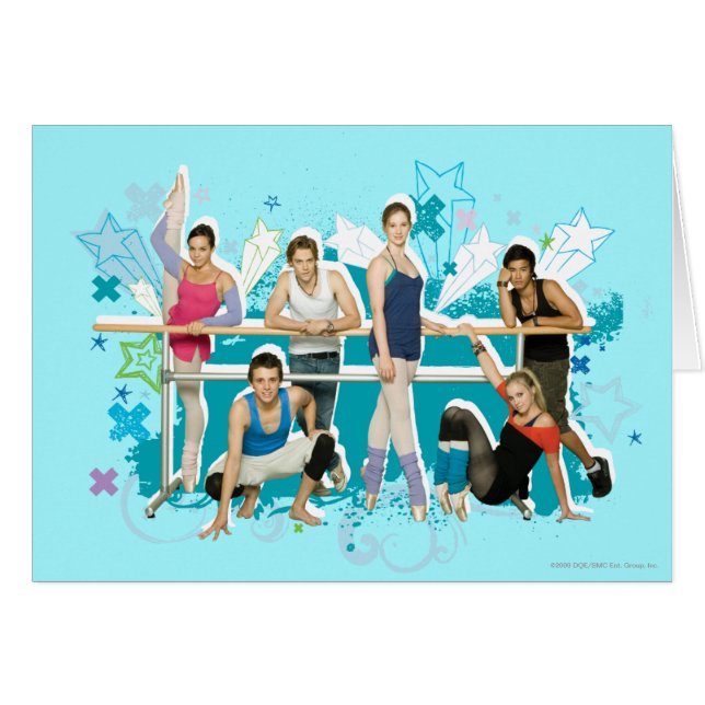 Graphique de fonte d'académie de danse (Devant horizontal)