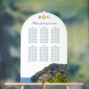 Graphique de placement de mariage de la côte d'Ama