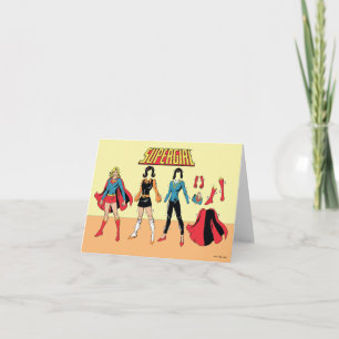 Graphique de poupée en papier supergirl