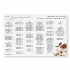 Graphique de siège alphabétique floral Neu Boho Ru