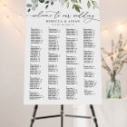 Graphique de sièges Mariage alphabétique de verdur
