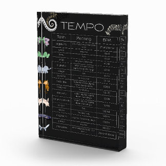 Graphique de tempo musical en bloc photo