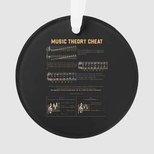 Graphique de théorie musicale (devant)