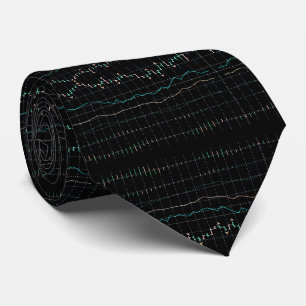 Graphique d'entreprise sur cravate stock