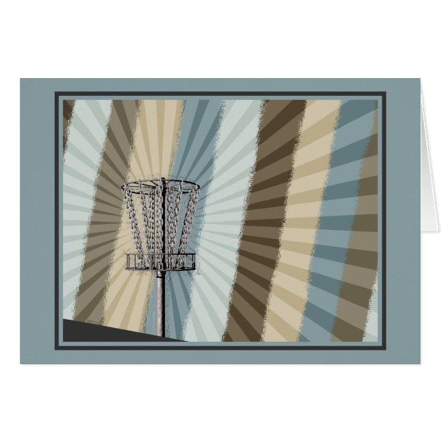 Graphique du panier de golf de disque (Devant horizontal)