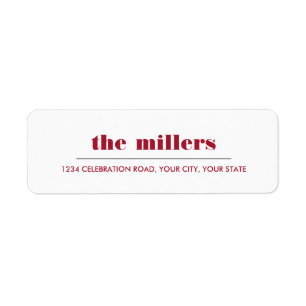 Graphique minimal Hipster rouge rubis