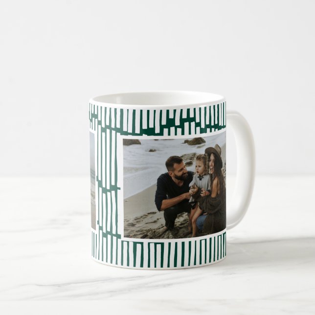 Graphique minimal moderne 2 photo tasse de café ve (Devant droit)