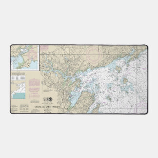 Graphique nautique des ports de Salem et Lynn 1327