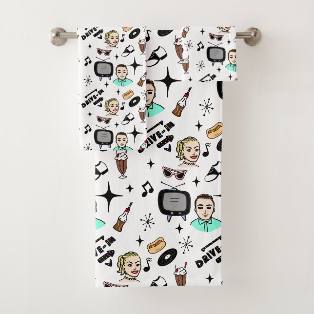 Graphique nostalgique style Pop 1950 (En situation)