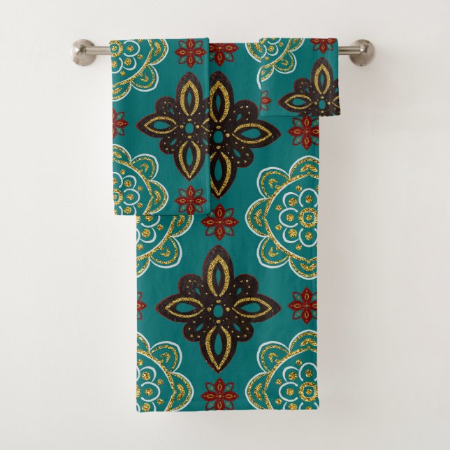 Graphique scandinave Turquoise d'or nordique (En situation)
