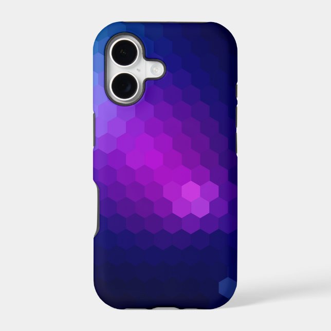 Graphique transparent hexagonal violet (Verso)