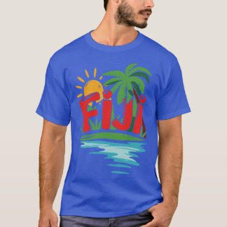 Graphique Tropical Island Paradise Print TShirt