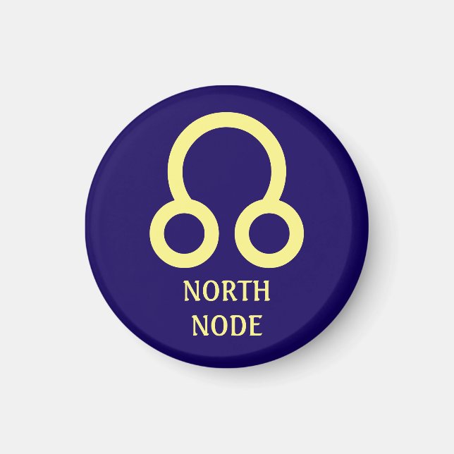 Graphiques d'astrologie : Magnet du noeud nord (Devant)