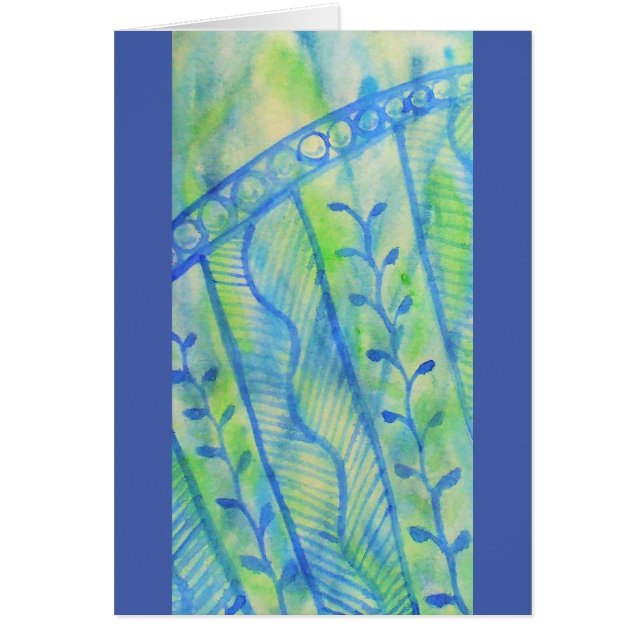 Graphiques floraux d'aquarelle abstraite (Devant)