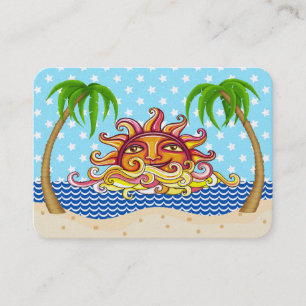 Graphisme Art Carte de visite Sun et Ocean Beach