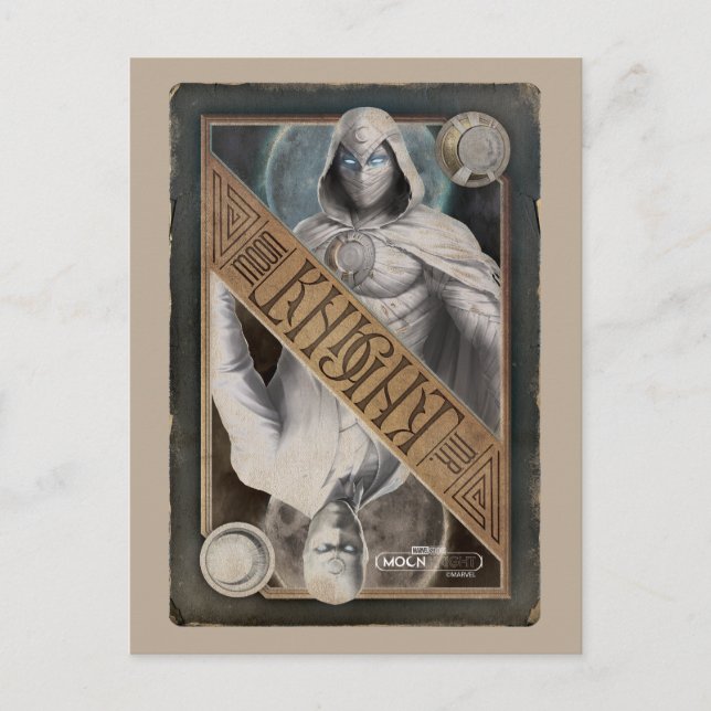 Graphisme de carte ancienne de Moon Knight/Mr. Kni (Devant)