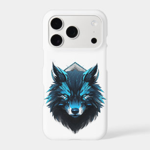 Graphisme Loup Cyber Bleu