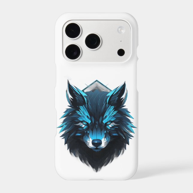 Graphisme Loup Cyber Bleu (Verso)