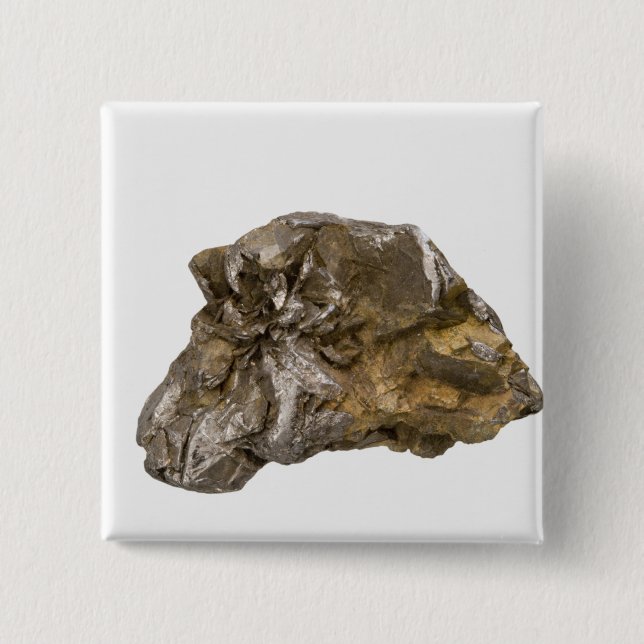 Graphite, Danville, Vermont, USA 2 Inch Square Button (Front)