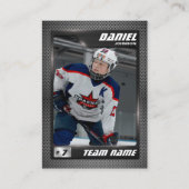 Graphite Ice Hockey Trading Card, Player Card (Front)