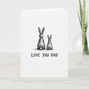 Graphite Love You Dad Card
