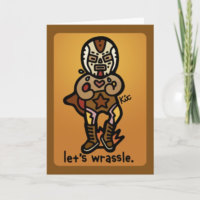 grappling greetings. card (Front)