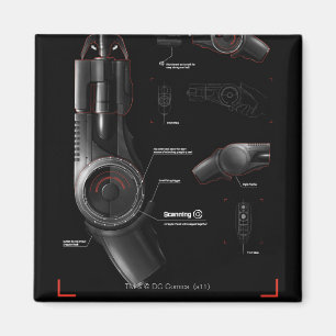 Grappling Gun Diagram Magnet