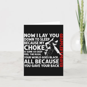 Grappling MMA Jiu Jitsu BJJ Brazilian Jujitsu Card