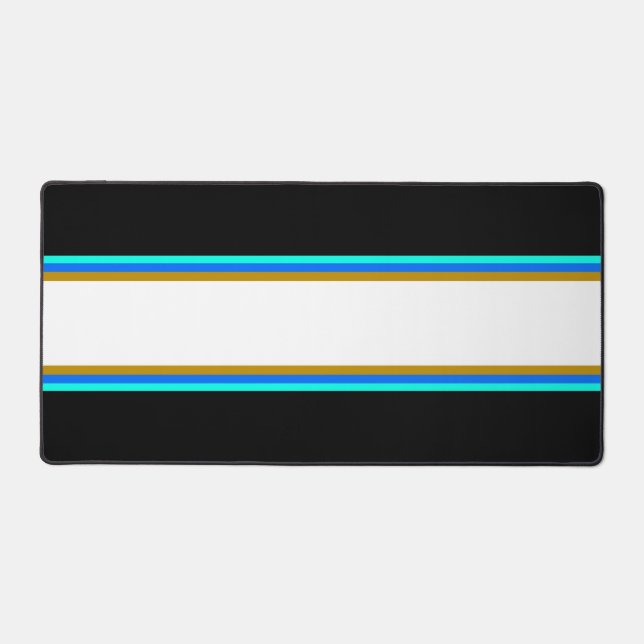 Gras Blue Aqua Brown White Racing Grandes Sur Noir (Recto)