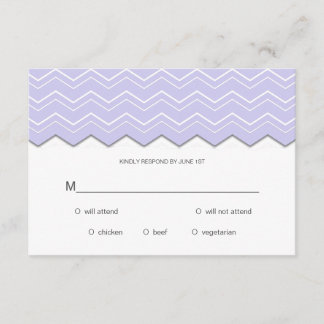 Gras Chevron Lavande violette RSVP